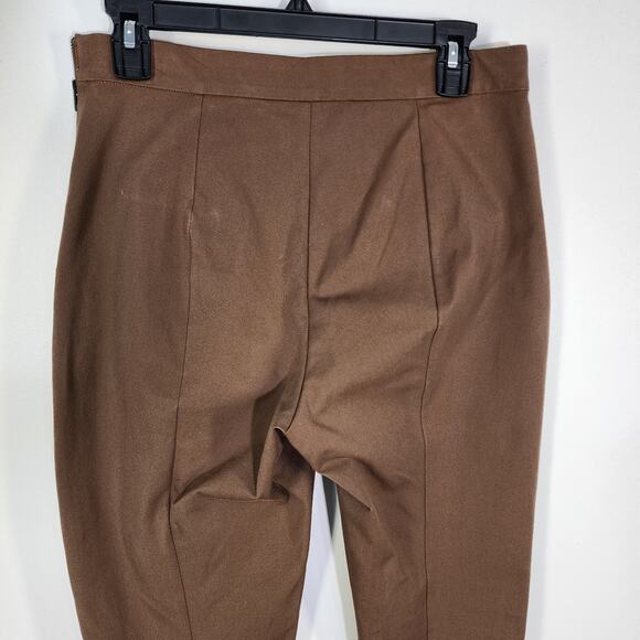 Everlane Womens Bi-Stretch Work Pant Size 6 Mid Rise Slim Side Zip Cocoa Stretch - Picture 5 of 12
